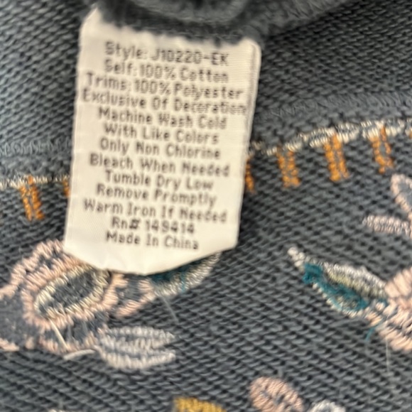 Johnny Was embroidery top NWT, Small - Picture 6 of 6